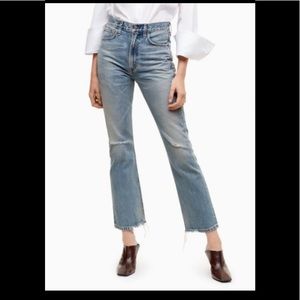 Aritzia Citizens of Humanity Freebird cropped flare